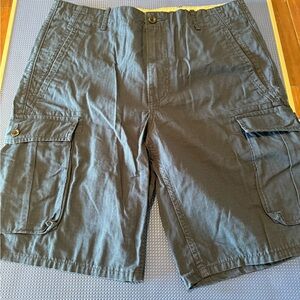 Men's Blue Cargo Shorts